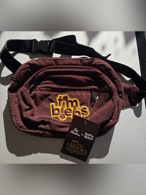NWT Tim Hortons x Justin Bieber Brown Corduroy Belt Bag